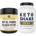 KETO MCT Pulbere + Colagen și Keto Cheesecake de masă de înlocuire