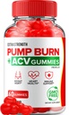 Pompa Burn Keto ACV Gummies - Keto Pump Burn Gummies Recenzii, Pump Burn Keto + ACV Gummies pentru managementul greutății B12 Burn Pump Advanced 1000mg Formula (1 ambalaj - 60 gume)