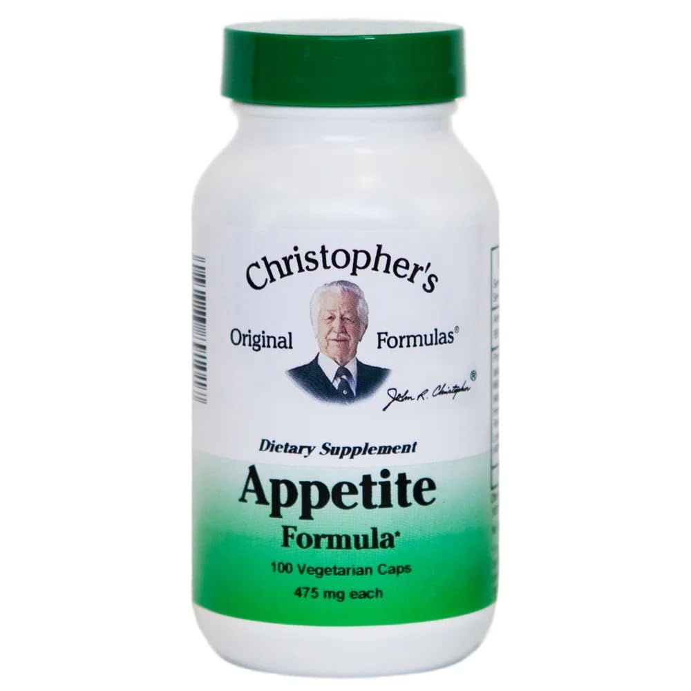 Formula originala Christopher Appetite Formula - 100 capsule, Amestec natural de plante pentru apetit si echilibru digestiv