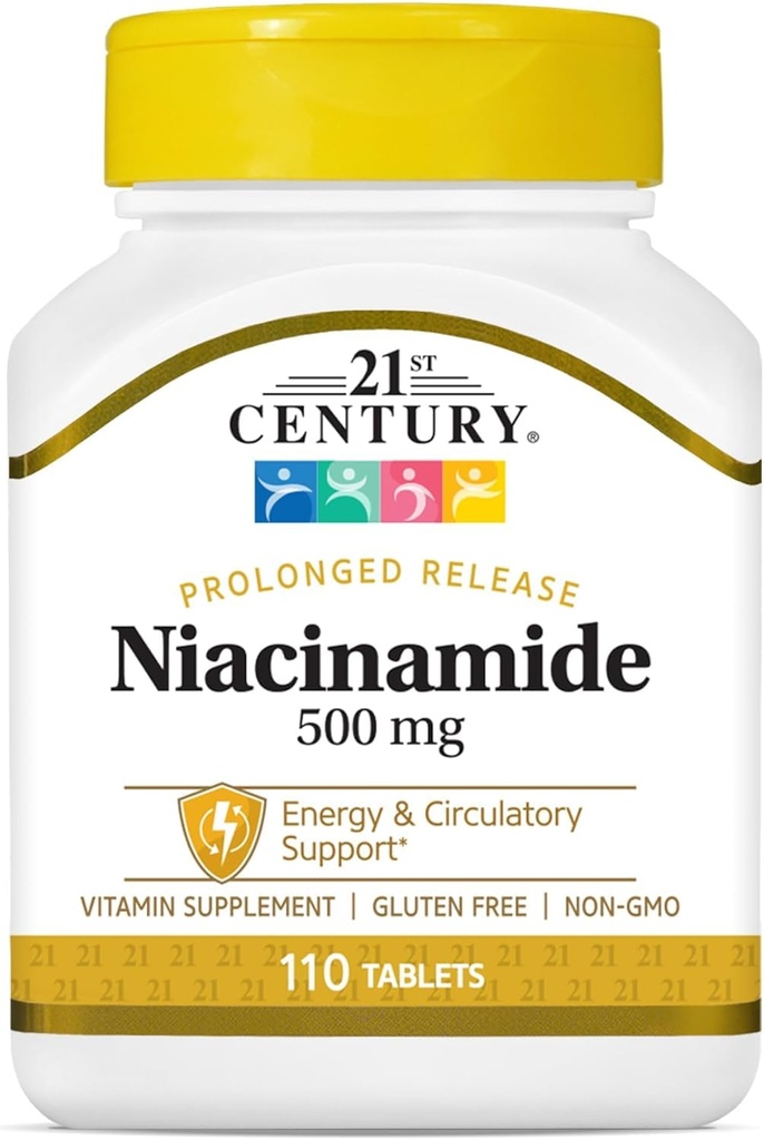 Niacinamida 500 mg comprimate eliberare prelungită - 110 ct, ambalaj cu 2 comprimate