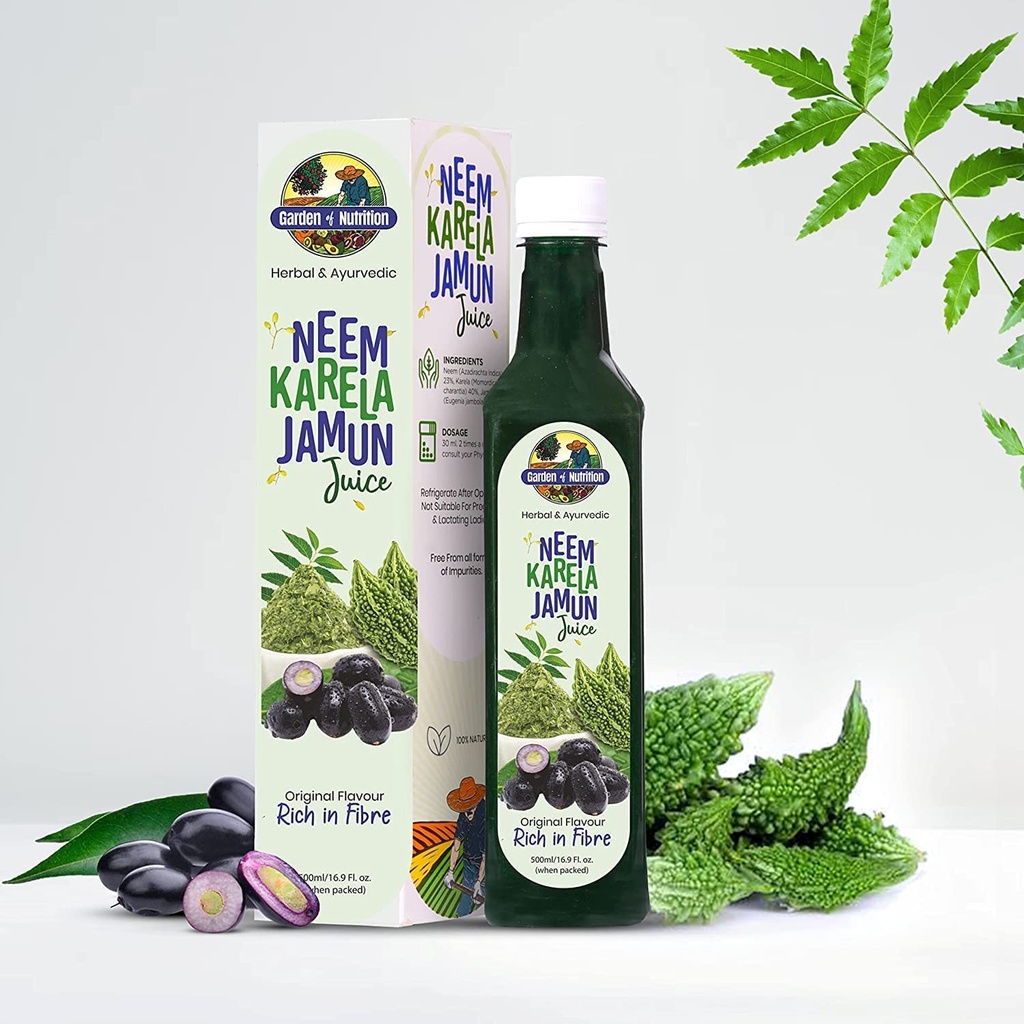 GARDENA NUTRIŢIEI Herbal şi Ayurvedic Neem Karela Jamun Juice 