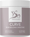 IsoSensuals Curve Bum Creatina de constructii - Micronizat 200 Mesh pentru Builder musculare netede pentru femei, Creatine Femei îmbunătăţitor, Suplimentul energetic pentru Booty Gains. 30 Serviri perfecte de piersici nearomatizate
