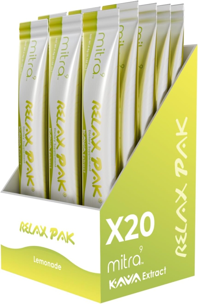 Mitra9 Kava Powder RelaxPak - Lemonade Kava Extract de praf Pachete de pudră 
