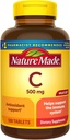 Natura Made Vitamina C 500 mg comprimate, 500 valoare număr dimensiune, pentru suport imunitar, Gluten gratuit (Pachet de 3)