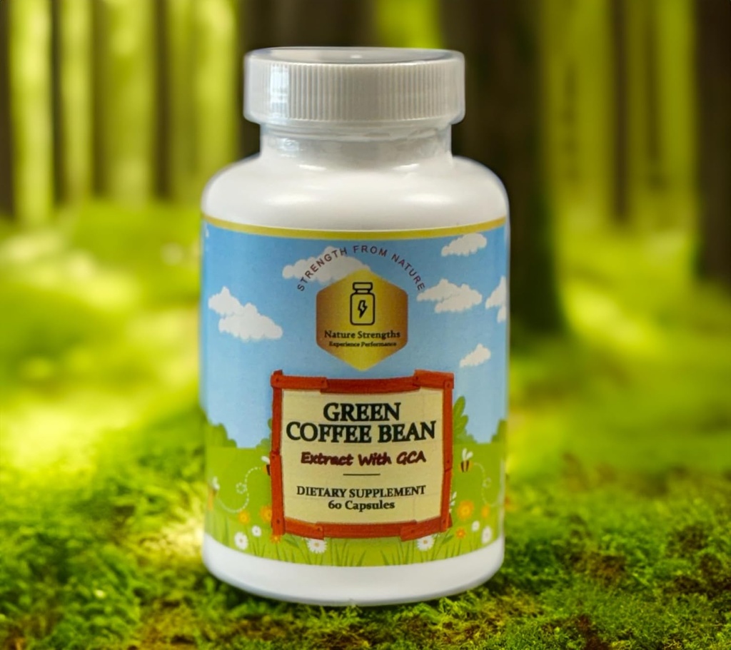 Premium Green Bean Extract de cafea cu 50% GCA - 800 mg per Serving, Suport Antioxidant Natural - 60 Capsule Veggie - Made in FDA Înregistrate Facility, SUA