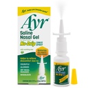 Ayr Saline Gel Nasal Nu picurare Sinus Spray cu Aloe Vera soothing, 0,75 Fl Oz Spray Sticla, (Pachet de 1)
