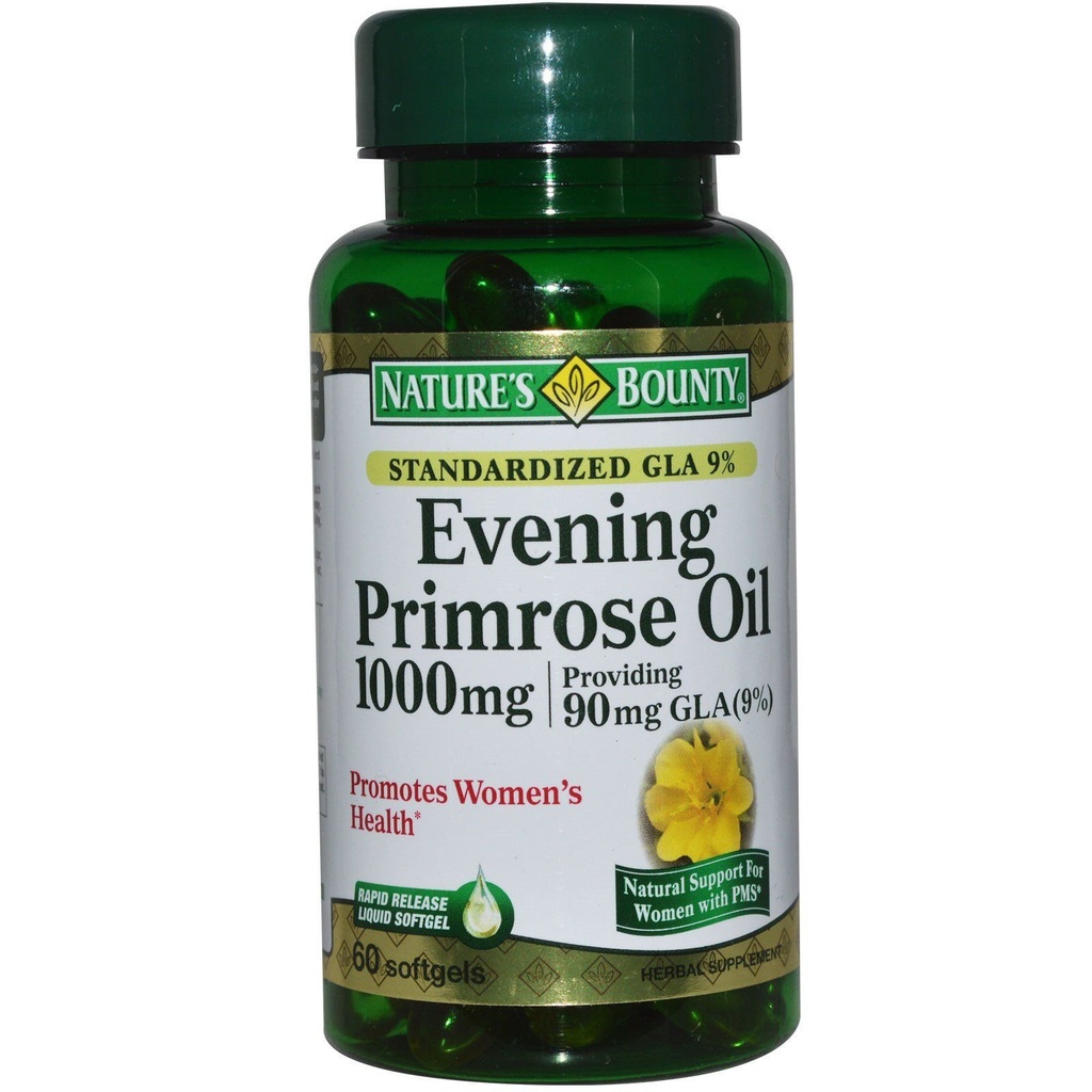Nature's Bounty Evening Primrose Oil 1000 mg Softgels 60 ea (Pachet de 2)