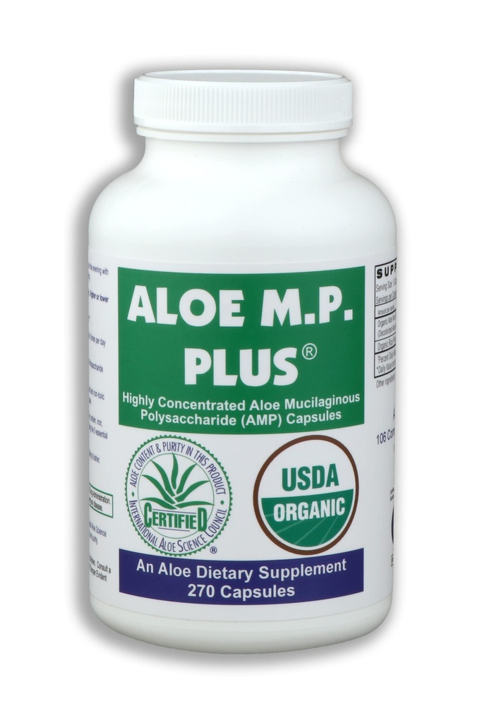 Capsule, USDA Organic Aloe Vera Polizaharide AMP Supliment pentru Digestive şi Imune Health