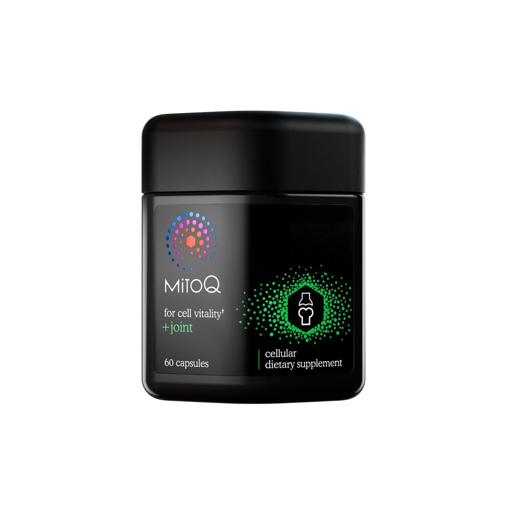 MitoQ +CoQ10 Advanced Advanced Antioxidant Supliment - Conține Mitochinol mesilat & Green Lipite Mussel Omega Extract de ulei - Suporturi Joint sănătos, Mobilitate și Vitalitate celulară (60 capsule Softgel)
