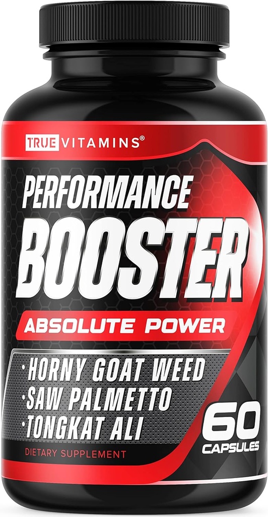 Testosteron Booster Supliment pentru barbati - Boost de performanta - Pastile de extindere pentru barbati - Îmbunătățirea energiei, rezistenta, rezistenta, puterea, unitatea si cresterea musculara - 60 capsule - 30 Serviri