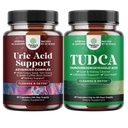Bundle de Herbal Uric Acid Cleanse și dezintoxicare și Advanced TUDCA supliment de sprijin pentru ficat - Essential Daily renal Cleanse și Uric Acid Support - pentru vezica biliara de suport pentru ficat și rinichi