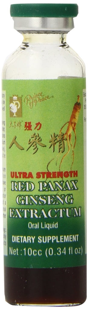 Prince of Peace Red Panax Ginseng Extractum Ultra Putere Supliment, 30 Conte