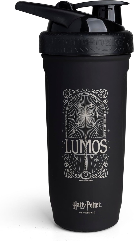 Smartshake Recforce Steel inoxidabil Harry Potter Lumos Stil Shaker Stil (900 ML / 30oz) 