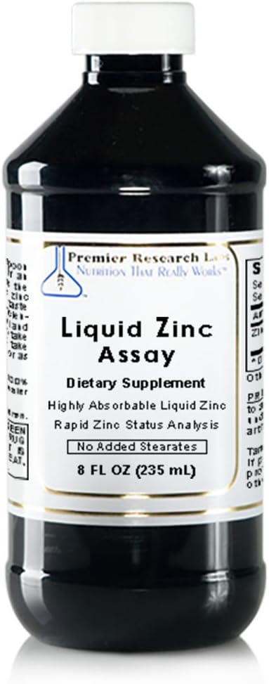Assay de zinc lichid, 8 fl oz (47 Servings) de zinc lichid foarte absorbant. Excelent pentru utilizare în analiza rapidă a stării zincului