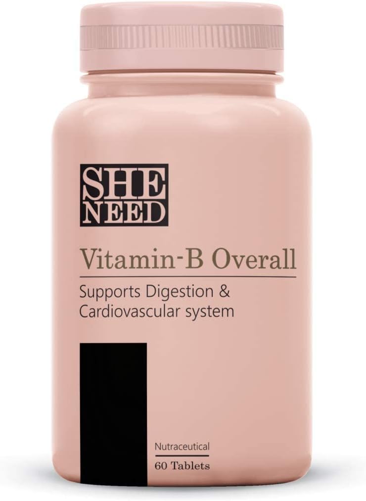 Vitamina-B Complex global cu vitamina B1,B2,B3,B5,B6,B7,B9,B12 cu VIT-C pentru energie, Păr frumos 