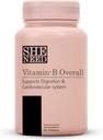 Vitamina-B Complex global cu vitamina B1,B2,B3,B5,B6,B7,B9,B12 cu VIT-C pentru energie, Păr frumos 