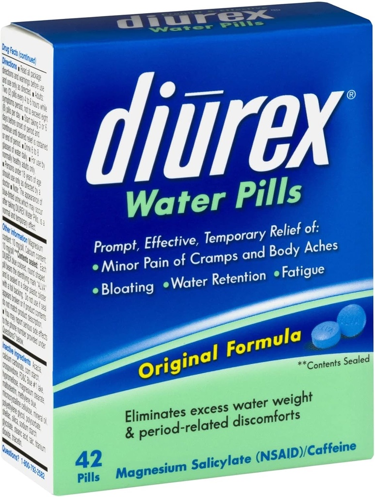 Diurex Water Pills, 42-Count (Pachet de 2)