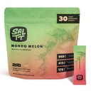 SALTT Electroliţi pulbere amestec de băuturi aromate - Mondo Melon - 30 Pachete de hidratare - Magneziu, Potasiu, Sodiu, Minerale Trace - Zero Zahăr & Gluten Free - Essentials de călătorie