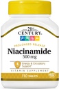 Niacin 500 Mg capsule fără culoare, 110-conte (pachet de 3)