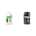 Vega Proteina si Verzi Pulbere de proteine, Ciocolata - 20g Proteina pe bază de plante Plus & Premium Sport Proteine Ciocolata Pulbere de proteine, Vegan, Non OMG, Gluten pe bază de plante gratuite