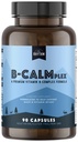 Natural Rhythm B-CALMplex, Unique B Vitamin B B Blend, B Complex susține funcția și relaxarea nervoasă corespunzătoare, 3 luni de aprovizionare, 90 capsule