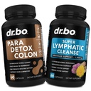 Colon Cleanse pastile Body Detoxifiere & Limphatic Drainage - Garda intestinala Curatenie pentru stomac Gut & Lymph Support Suplimente Pastile - Limphatic suport Limph Node Detox Curatare Sistem de scurgere