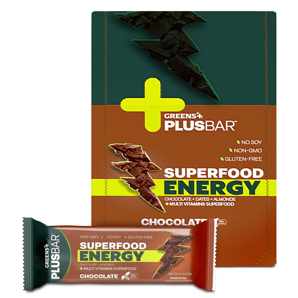 Greens+ Plusbar Energy Ciocolata 