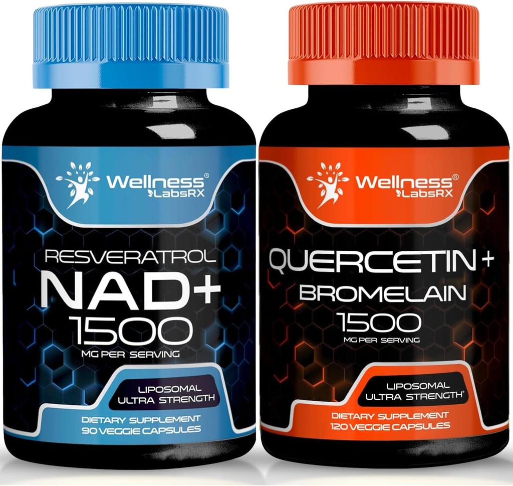 wellNESS LABSRX Quercetin cu Bromelain capsule suplimentare NAD