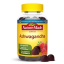 Nature Made Ashwagandha Gummies, Vegan, KSM 66 Ashwagandha pentru suport de stres, 60 Conte, 30 zile de aprovizionare