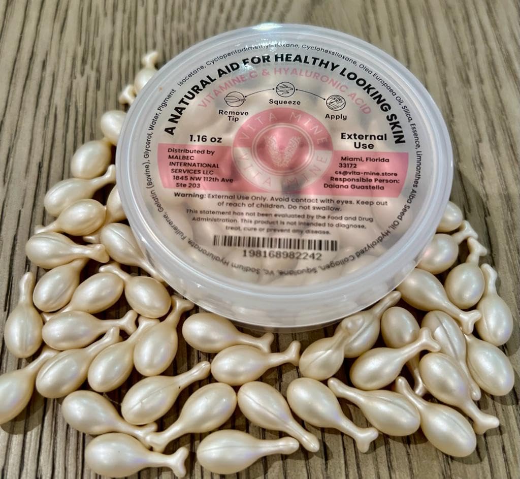 Vita Mine Piele de îngrijire Cream C și acid hialuronic capsule sparte