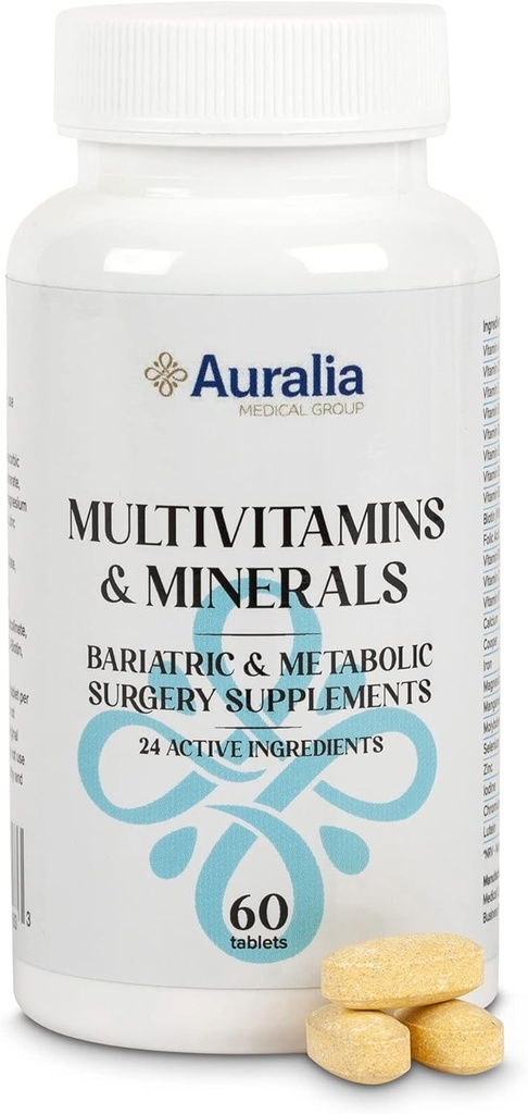 Multivitamine bariatrice cu vitamine de fier şi calciu 1 PER zi bypass gastric cu mâneci Pacienţi Suplimente 60 comprimate (2- Aprovizionare lunară)