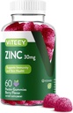 Gume de zinc Viteey pentru femei si barbati - Supliment de sprijin imun - 30mg - Vegan, Gelatină gratuit, non OMG-uri - 60 Conte