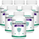 Orgabay Liposomal Quercetin Phytosome 1600 mg,Bromelain 200mg,Zinc 30mg,Vitamina C Turmeric 40 mg,Cel mai mare absorbţie, Complex Querbetin, 360 Softgels