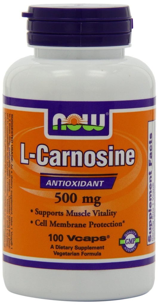 Acum alimente, L-Carnosine 500mg 100 VegiCaps (Pachet de 2)