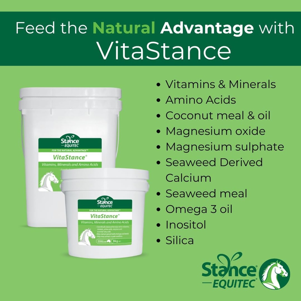 Stance Equitec VitaStatance Vitamina, Minerale și Amino Acid Supliment pentru cai, 28,5 lb