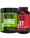 Fabrica Jacked Nitrosurge Pre-workout în negru Cherry & N.O. XT oxid de azot Booster pentru bărbați și femei