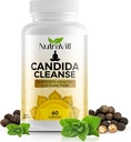Candida Cleanse (60 capsule) Advanced Intestinal Overcresh Detox - Include Oregano Leaf, Wormwood, Black Walnut - Promovează Digestive Health & Regularitate pentru femei și bărbați
