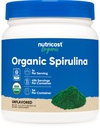 Nutricost Organic Spirulina pulbere 454 Grams, 1LB - Pure, Certified Organic Spirulina