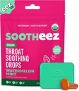Soothez Organic Throat Soothing picături pentru adulți, mentă pepene verde, 25 Conte, Refillable, mari picături gustare care Sooth Sore gâturi