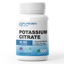 Puregen Labs Potasiu Citrate 99 mg de Elemental Potas Supplement 
