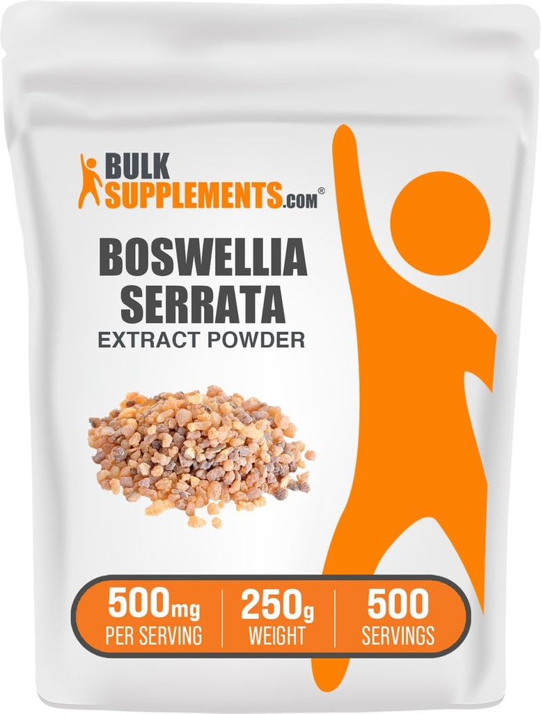 BulkSupplements.com Boswellia Serrata Extract pulbere - Boswellia Supliment, de la Frankincense Resin - Vegan & Gluten gratuit, 500 mg per Serving, 250g (8,8 oz) (Pachet de 1)