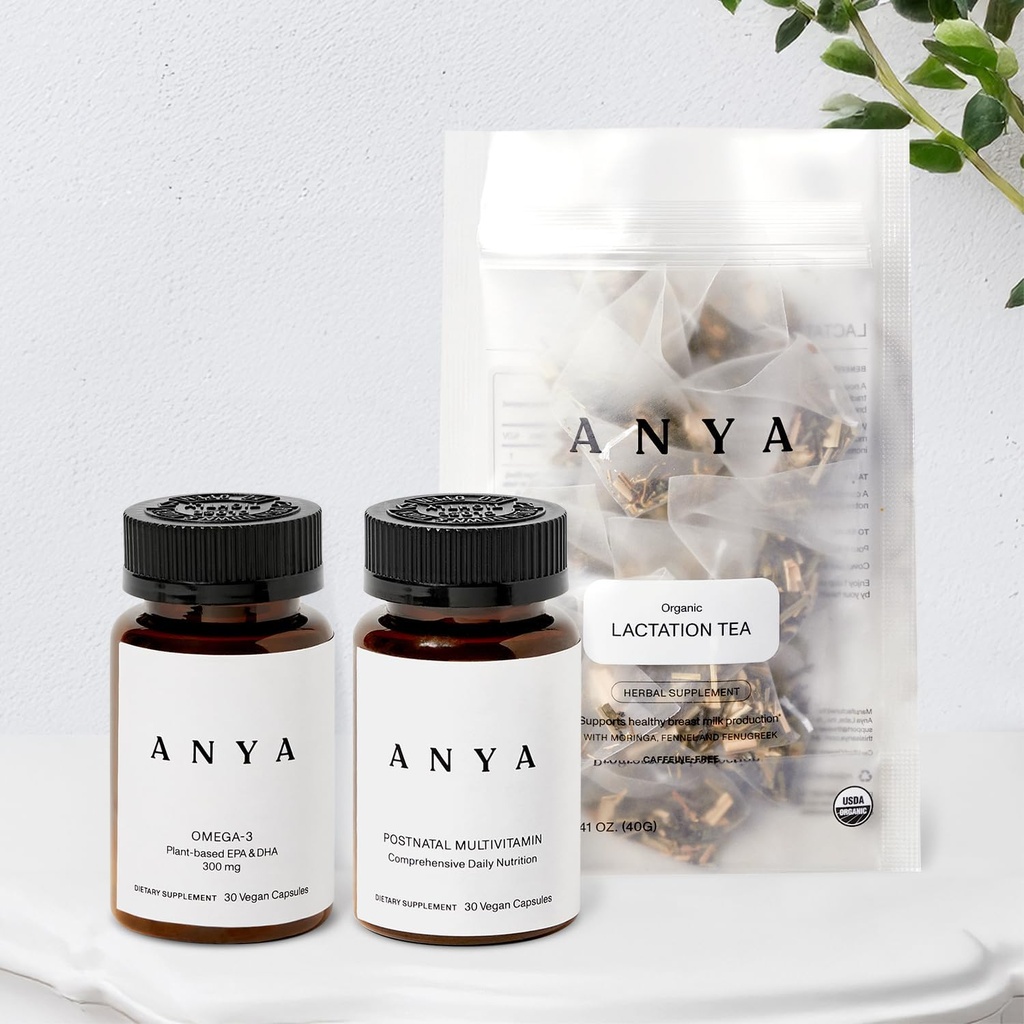 ANA Multivitamine + Alăptarea Ceai Bundle Postpartum esenţiale pentru femei, Suplimente postnatale pentru alăptare