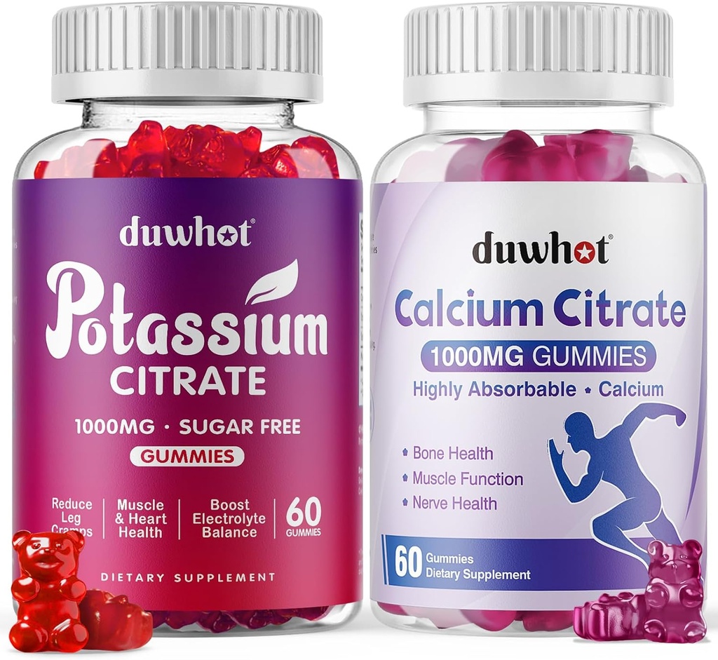 Citrat de potasiu 1000mg Gummies Citrat de calciu 1000mg Gummies,Cramp picior de susţinere, Sănătate osoasă şi musculară