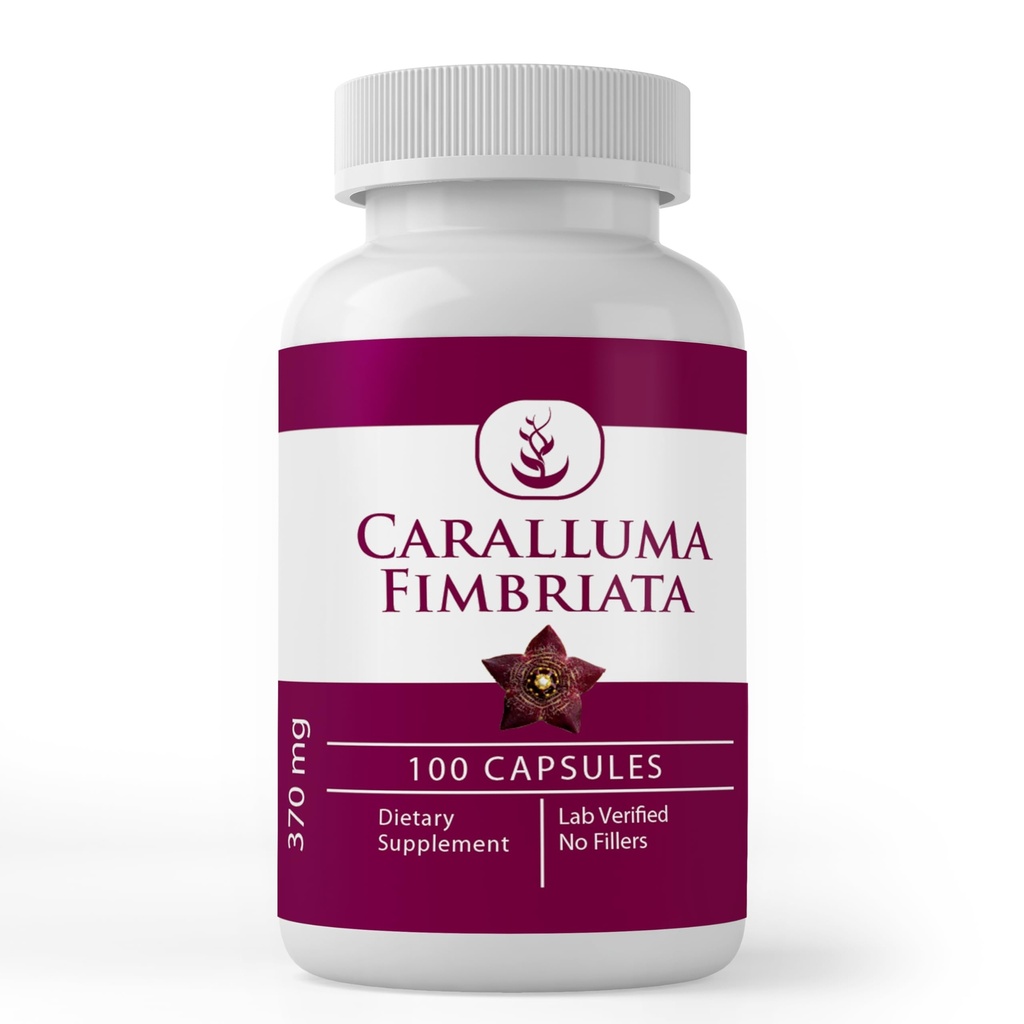 INGREDIENTE ORIGINALE Pure Caralluma Fimbriata, (100 capsule) Mereu pure, fără aditivi sau filleri, verificate de laborator
