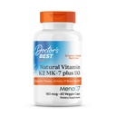 Cel mai bun naturale vitamina K2 MK-7 Plus D3, suporta tesut, artera, & Bone Health, non-GMO, Gluten gratuit, Soy gratuit, Vegetarian 60 Veggie Caps