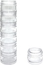 HaiSea Weekly Travel Pill Planner-Monthly Pill Organizator, Daily Month Pill Box-Separate AM/PM Compartimente Culori Vary