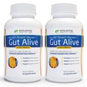 Gut Alive - tot sprijinul natural pentru a lupta IBS, Arsuri la stomac, Indigestie acidă, Reflux acid, Blooting & Gas. Formulare unică (60 Count (Pachet de 2))