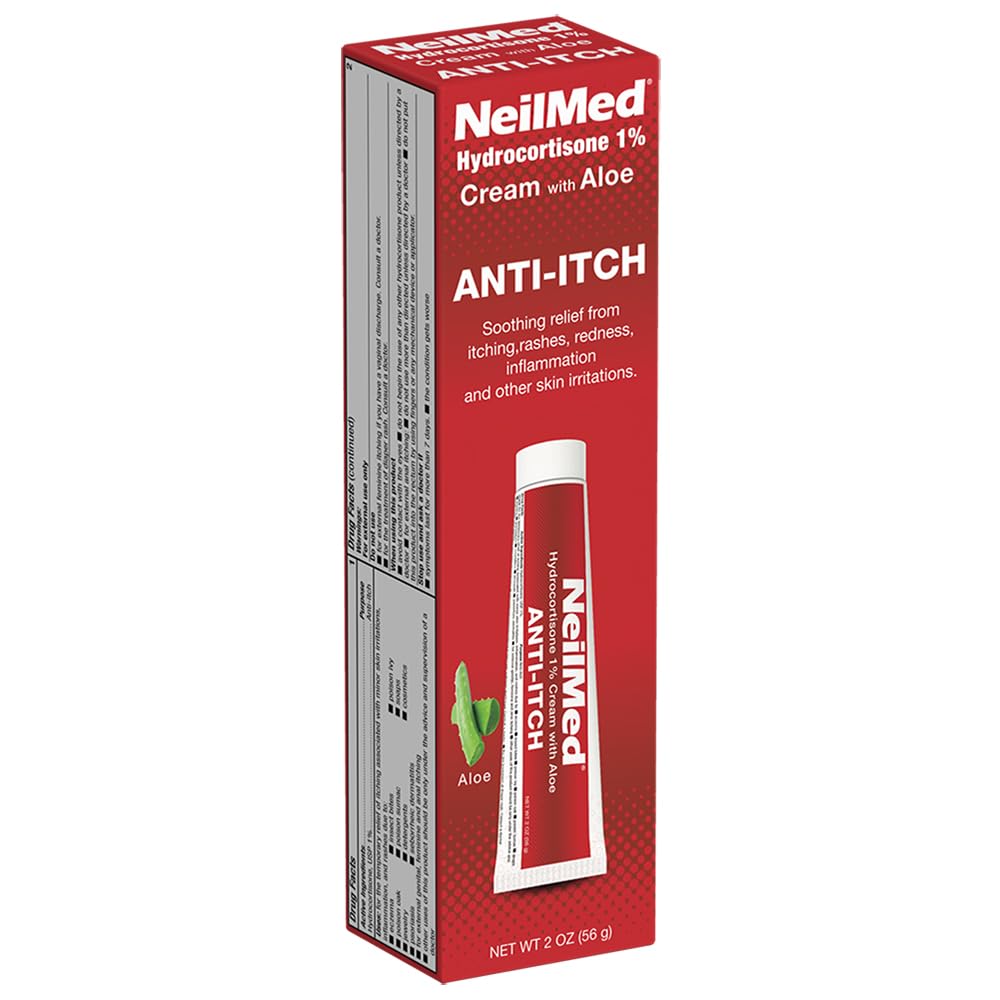 Neilmed Hydrocortizon 1% Anti Itch Cream cu Aloe Vera. 2oz 