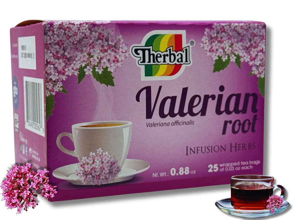 VALERIAN ROOT TEA 25 BAGS 1 G. FIECARE TE DE VALERIANA Exp 09/2023 sau mai târziu