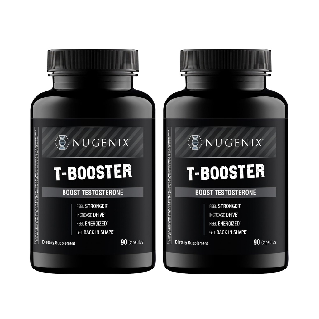 Nugenix T Boost - Supliment gratuit testosteron Booster pentru bărbați, 180 Conte